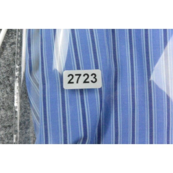 Polo Ralph Lauren Shirt Mens Large‎ Blue Stripe Merrin - Picture 9 of 9